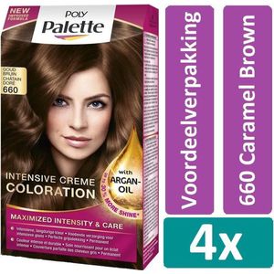 Schwarzkopf Poly Palette - Haarverf - 660 - Goudbruin - 6-68 - 115ml x 4