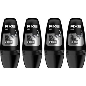 Axe Deo Roller - Black Dry - 4 x 50 ml