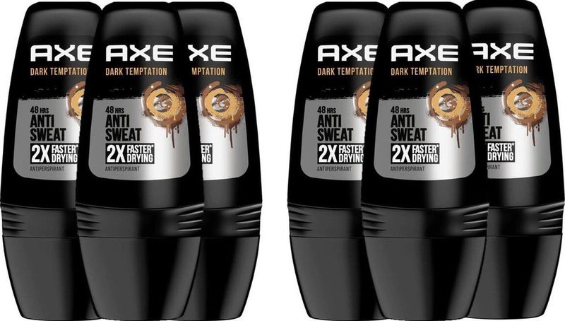 Axe Deodorant Roller Dark Temptation 6 stuks Voordeelverpakking
