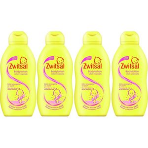 Zwitsal - Babybodylotion - Extra verzorgend & Zacht - 200ml x 4