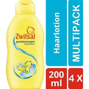 Zwitsal Haarlotion Goedemorgen - Baby - 4 x 200 ml Voordeelverpakking
