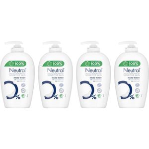 Neutral Hand Wash Vloeibare Zeep - Handzeep - 4 x 250 ml Voordeelverpakking