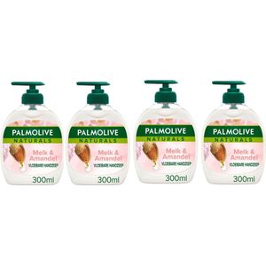 Palmolive Vloeibare Handzeep Pomp Amandel - 4 x 300 ml Voordeelverpakking