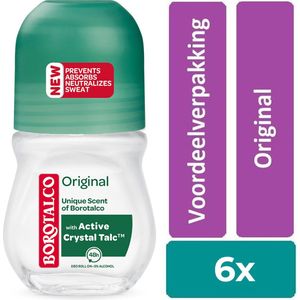 Borotalco Original roll-on- 6 stuks - voordeelverpakking