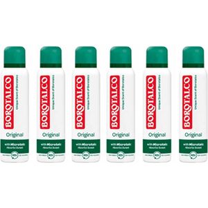 Borotalco Original spray - 6 stuks - voordeelverpakking
