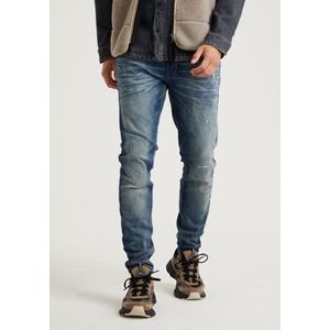 CHASIN' Heren Jeans Slim Fit Jeans Ego Vann Broek Blauw