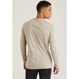 Chasin' - Longsleeve - Beige - Effen - Ronde Halslijn