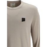 Chasin' - Longsleeve - Beige - Effen - Ronde Halslijn