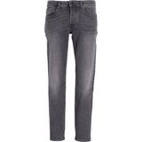 Crown James - Grijs - Tapered Fit Jeans - Heren - 5-pocket