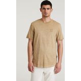 CHASIN' - Heren Loose Fit Fit - Eenvoudig T-Shirt - Brody Slub - Lichtbruin