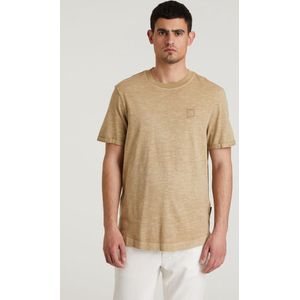 CHASIN' - Heren Loose Fit Fit - Eenvoudig T-Shirt - Brody Slub - Lichtbruin