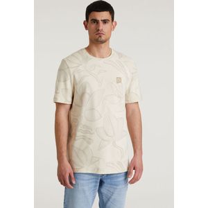 CHASIN' - Heren Regular Fit - T-Shirt Afdrukken - Wild - Off-White