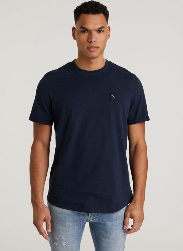 CHASIN' - Heren Regular Fit - Eenvoudig T-Shirt - Brody - Off-White