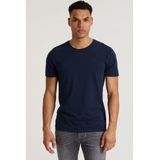 CHASIN' - Heren Regular Fit - Eenvoudig T-Shirt - Expand-B - Donkerblauw