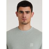 CHASIN' - Heren Regular Fit - Eenvoudig T-Shirt - Ethan Linen - Midden Groen