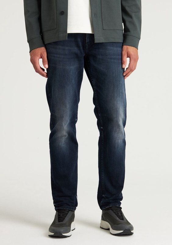 Chasin' Jeans Jeans met rechte pijp Iron Terence Donkerblauw