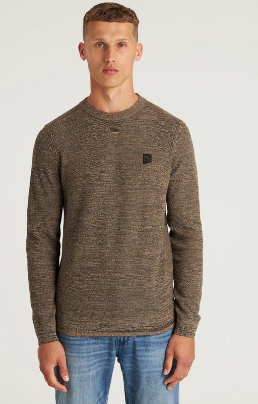 CHASIN' Heren trui - Basal Mixed - Taupe