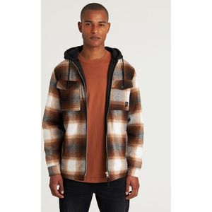 CHASIN' Heren Regular Overhemd Stark Kingston Donkerbruin