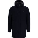 CHASIN' Heren Regular Fit Winter Jas Stellar Wool Parka Donkerblauw