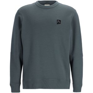 CHASIN' - Bulletribstructuur - Sweater - Groen - Ronde Hals - Lange Mouwen