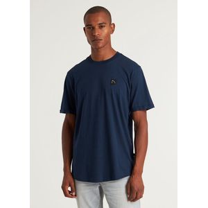 CHASIN' - Heren Loose Fit Fit - Eenvoudig T-Shirt - Bro - Donkerblauw