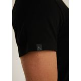 CHASIN' - Heren Slim Fit - Eenvoudig T-Shirt - Base-B 2-Pack - Zwart