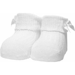 iN ControL NEWBORN socks BOW white