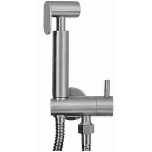 Wiesbaden Bidet Handdoucheset rond RVS 304