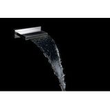 Wiesbaden Rombo ABS Inbouw Waterval Baduitloop 20 cm. - Chroom