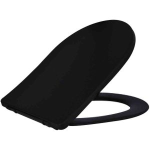 Shade Slim Toiletzitting + Deksel One-Touch Mat-Zwart