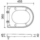 Wiesbaden Arco Zitting+deksel Softclose - Wit