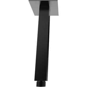Luxe Douche-Arm Vierkant Plafondbev. 15Cm Mat-Zwart