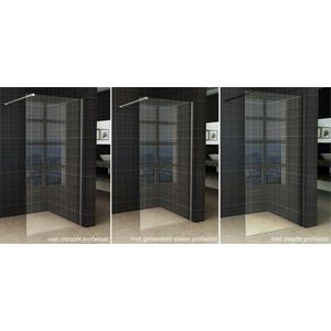 Wiesbaden Slim Inloopdouche Zonder Profiel 105 x 200 cm. - 8 mm. Nano