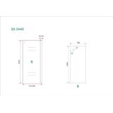 Wiesbaden Side Zijwand voor Softclose 2.0 Schuifdeur 80 x 200 cm. - 8 mm. Nano