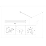 Stabilisatiestang wiesbaden 120 cm geborsteld staal