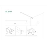 Stabilisatiestang wiesbaden 120 cm mat wit