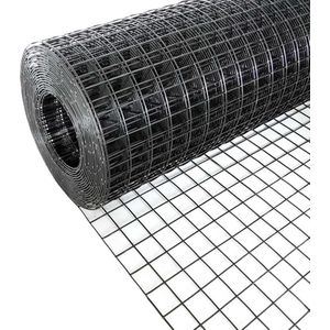 Volieregaas 25x25mm 1,50mm 100cm x 25m Zwart gecoat RVS