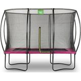 Trampoline EXIT Toys Silhouette Rectangular 305 x 214 Pink Safetynet