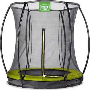 Trampoline EXIT Toys Silhouette Ground 183 Lime Safetynet