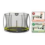 Trampoline EXIT Toys Silhouette Ground 244 Lime Safetynet