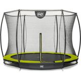 Trampoline EXIT Toys Silhouette Ground 244 Lime Safetynet