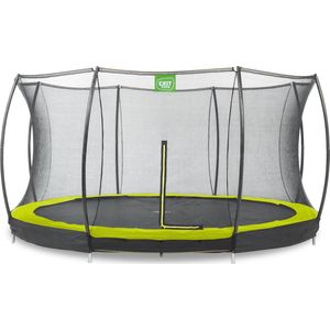 EXIT Silhouette inground trampoline rond ø427cm - groen