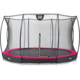 Trampoline EXIT Toys Silhouette Ground 366 Pink Safetynet
