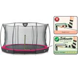 Trampoline EXIT Toys Silhouette Ground 427 Pink Safetynet