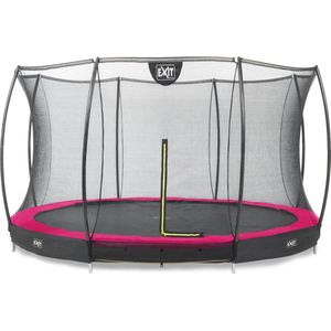 Trampoline EXIT Toys Silhouette Ground 427 Pink Safetynet