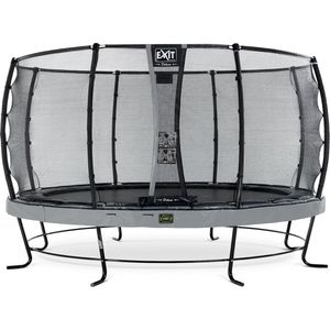 EXIT Elegant Premium trampoline ø427cm met Deluxe veiligheidsnet - grijs