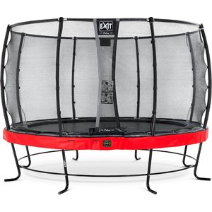 EXIT Elegant Premium trampoline rond ø366cm - rood