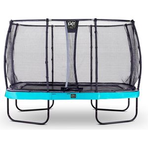 EXIT Elegant Premium trampoline rechthoek 244x427cm met Deluxe veiligheidsnet - blauw