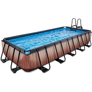 EXIT Frame Pool 5.4x2.5x1m houtbruin