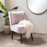 Lifa Living - Fauteuil Sofia - Groen - Fluweel - Luxe - Vintage - Lounge Stoel - 58 x 70 x 72 cm